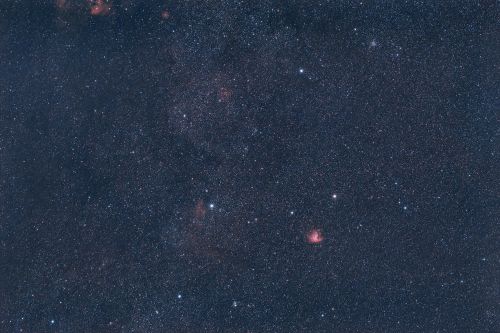 Sternbild Cassiopeia mit Pacman-Nebel