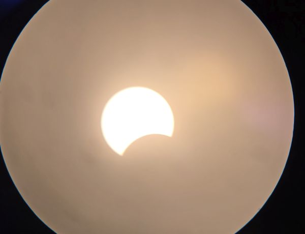 Partielle Sonnenfinsternis über Lilienthal