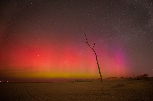 Polarlichter über Borkum
