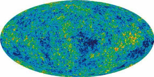 Abb. 2: Der Mikrowellenhintergrund.(WMAP), Quelle: NASA/WMAP Science Team
