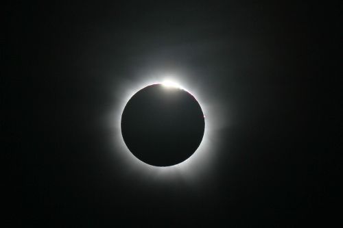 Beispielbild einer totalen Sonnenfinsternis
