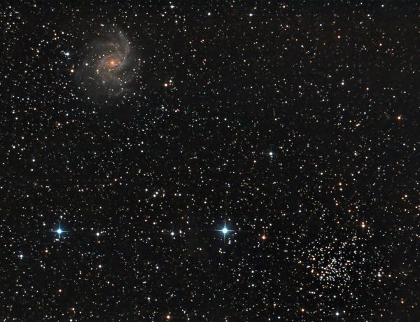 NGC 6946 und NGC 6939 im Cepheus