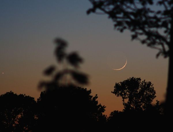 Mond und Merkur