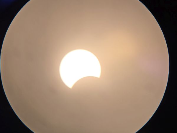 Partielle Sonnenfinsternis über Lilienthal