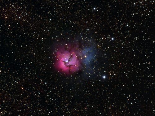 M20, der Trifidnebel im Sternbild Schütze