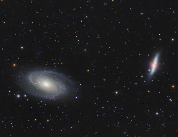 M 81 und M 82 im Sternbild Großer Bär