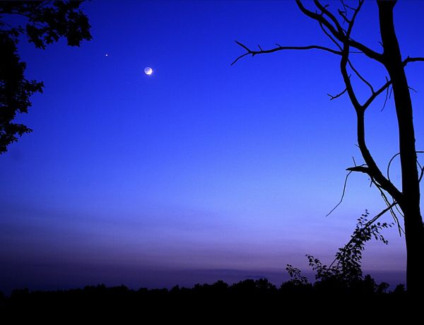 Mond, Venus, Merkur