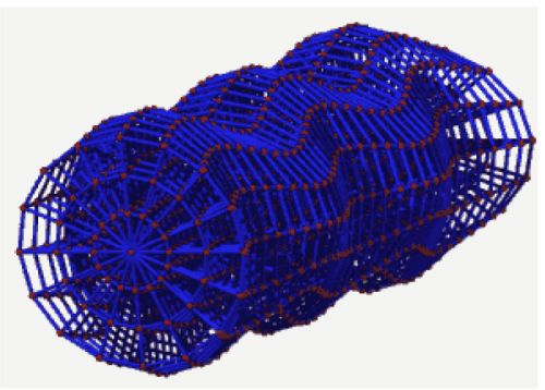 Abb. 2: Dynamische Verformung eines Raumsegments durch eine GravitationswelleQuelle: Max Planck Institut für Gravitationsphysik / Markus Pössel