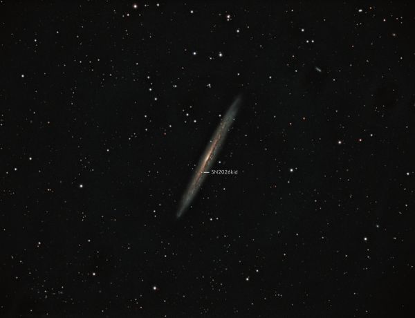 Splinter Galaxy (NGC 5906/5907) mit Supernova SN2026kid