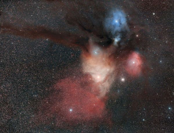 Die Region um Rho Ophiuchi