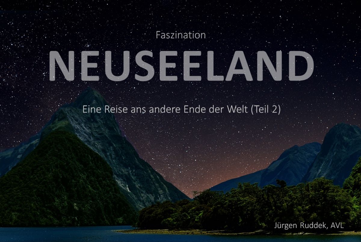 der Südsternhimmel am Milford Sound