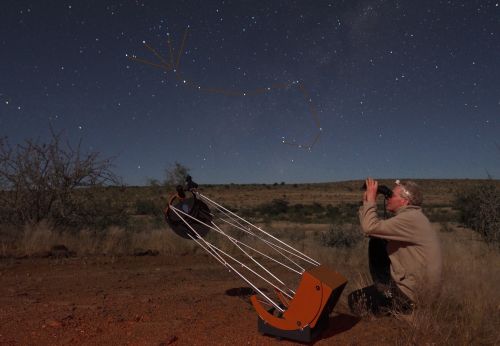 Beobachtung des Sternbilds Skorpions in Namibia durch Christian Harder