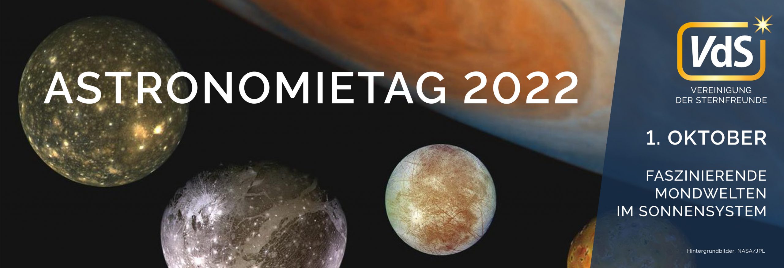 Abbildung: Motto des Astronomietags 2021 am 01. Oktober (Quelle: VdS)
