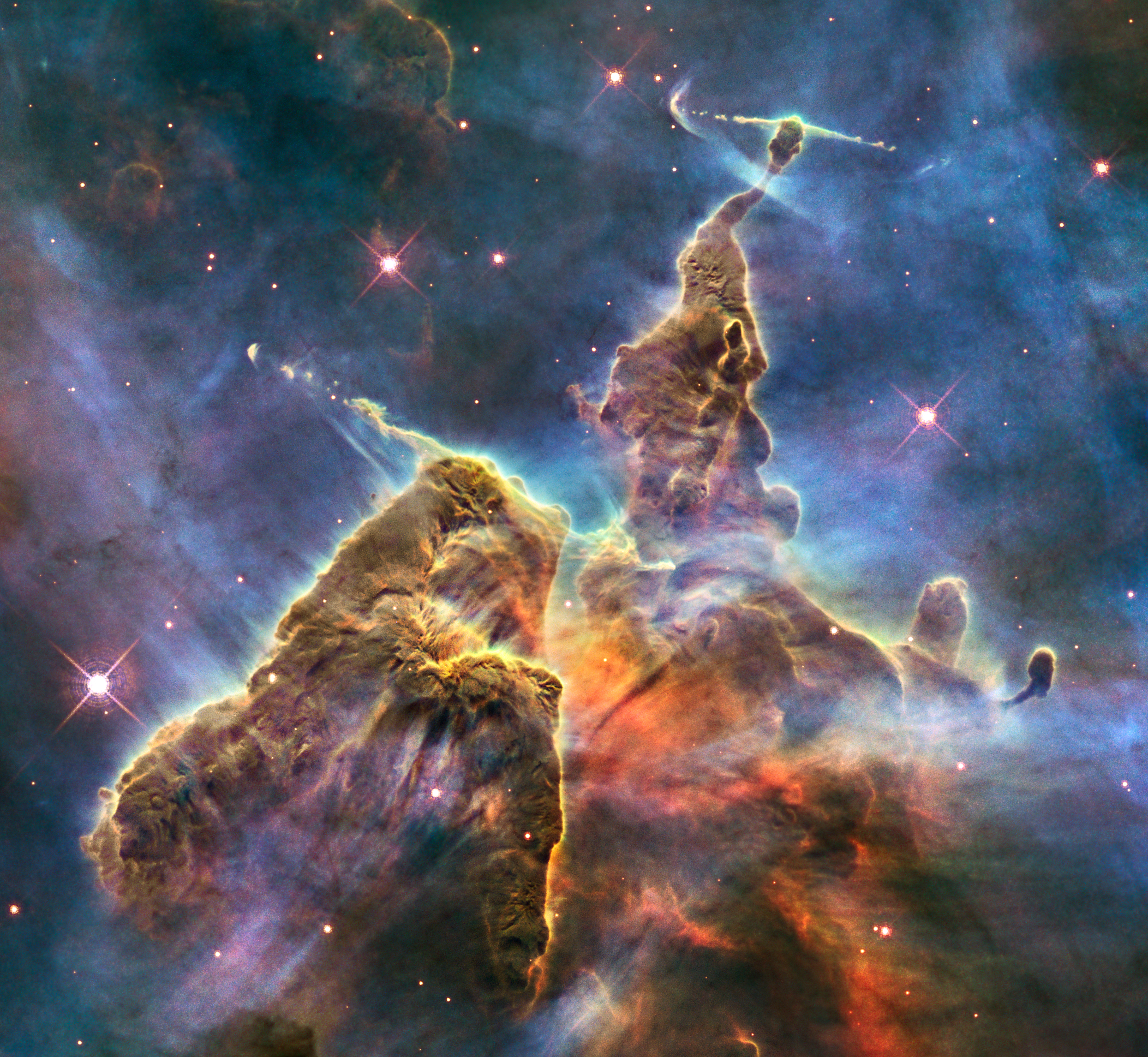 Teilgebiet des Eta-Carina-Nebels
